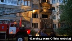 Пожар в пятиэтажке в Джанкойском районе 1 августа 2021 года