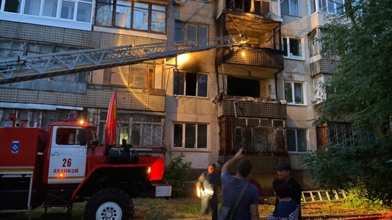 На пожаре в Джанкойском районе эвакуировали 12 человек, есть погибший – МЧС