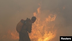 This year's casualty figure has already topped the death toll during last year's blazes, including this one near the town of Shatura, southeast of Moscow.