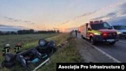 Imegine generică a unui accident rutier din România. Mii de astfel de incidente, unele foarte grave, au loc în fiecare an.