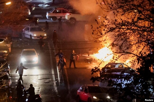 Массовые протесты в Тегеране. 8 января 2026 года