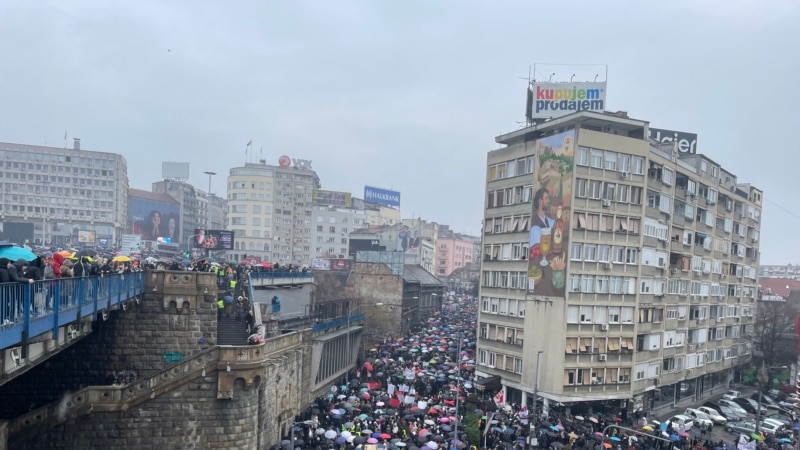 Thousands Of Serbians Demand Justice In General Strike