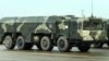 Russia -- An Iskander ballistic missile launcher rolls during a rehearsal of a military parade in Alabino outside Moscow, 20Apr2010