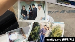 Актоты Кебекбаева, вдова погибшего во время Кантара жителя Алматы, показывает семейный фотоальбом. 28 декабря 2025 года