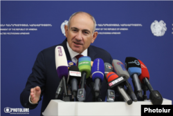 Нікол Пашинян на пресконференції в Єревані. 11 вересня 2026 року