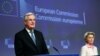 Michel Barnier, az EU vezető tárgyalója és Ursula von der Leyen, az Európai Bizottság elnöke bejelntik a megállapodást 2020. december 24-én.
