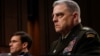 U.S. Chairman of the Joint Chiefs of Staff General Mark Milley (right) testifies beside Defense Secretary Mark Esper before a congressional committee on March 4.