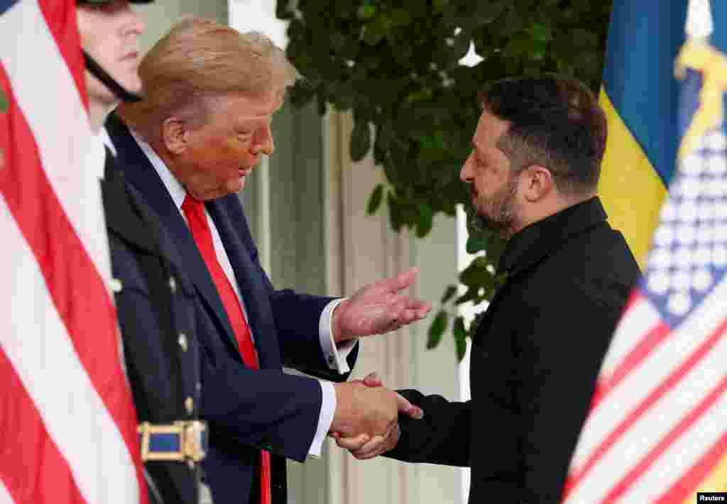 Президент США Дональд Трамп зустрів президента України Володимира Зеленського біля Білого Дому