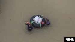 Flood in Bamdezh, southwestern Iran in April.