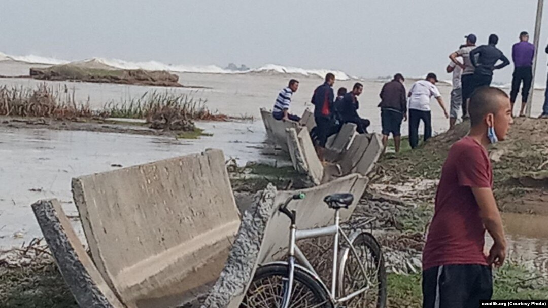 At least 70,000 people were forced out of their homes after the dam burst.