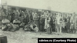 Эвакуация голодающих со станции Оренбург.