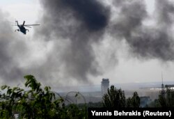 26 травня 2014 вертольоти Мі-24 атакували новий термінал Донецького аеропорту, який утримували бойовики
