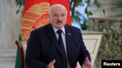 Президентът Александър Лукашенко на пресконференция в Минск