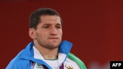 Өзбекстан балуаны Сослан Тигиев. Лондон, 10 тамыз 2012 жыл.