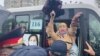 Задержание пришедших на протест в Алматы. 1 мая 2021 года.