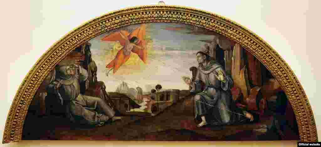 Luca Signorelli (attr), San Francesco riceve le stimmate - Lucignano, Museo Comunale