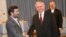 Iran/Armenia -- President Mahmoud Ahmadinejad meets with Armenian Foreign Minister Edward Nalbandian in Tehran, 15Sept 2010.