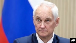 Russia - Russian Defense Minister Andrei Belousov attends a meeting of a military-industrial commission held by President Vladimir Putin in St. Petersburg, September 19, 2024.