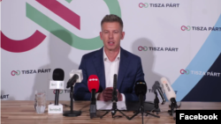 Magyar Péter sajtótájékoztatója Budapesten 2024. november 10-én