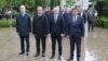 Лидеры самопровозглашённой республики – слева направо: спикер парламента, премьер, президент и вице-президент
