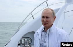 Putin on board the yacht Chaika on May 29. In nearly 22 years as president or prime minister, he has regularly been accused of amassing a huge personal fortune.