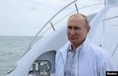 Putin on board the yacht Chaika on May 29. In nearly 22 years as president or prime minister, he has regularly been accused of amassing a huge personal fortune.