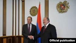 Արմեն Սարգսյանը հյուրընկալել է Սերգեյ Լավրովին, 11-ը նոյեմբերի, Երևան