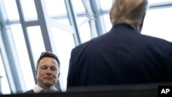 Ilon Mask we Donald Tramp