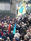 Ukraine - funeral of lawmaker Andriy Parubiy in Lviv on September 2 - screen grab