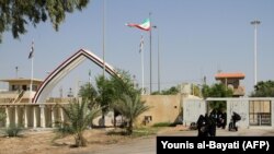 File photo: IRAQ -- The Khosrawi border crossing between Iraq and Iran, also known as the Munthriya border crossing, in the Diyala province, October 2, 2019