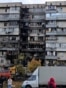 Ukraine - aftermath of air strikes on Kyiv apartment buildings - screen grab