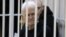 Ales Byalyatski appears in court in Minsk in January.