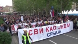 Сербські протестувальники, які вимагають відставки Вучича, створили «вільну зону» – відео