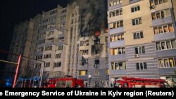 საილუსტრაციო ფოტო. რუსული დრონებით შეტევის შედეგად განადგურებული ბინები კიევის ოლქში