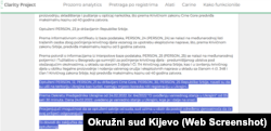 Detalj iz Odluke Okružnog suda u Kijevu od 27. novembra 2025.