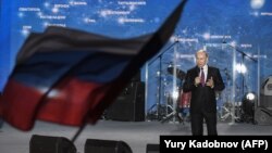 Պուտինը ելույթ է ունենում Սևաստոպոլի հրապարակում, 14-ը մարտի, 2018թ.