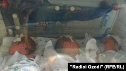 Тожикистонда туғилган эгизаклар.