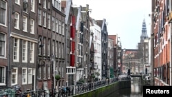 Столица Нидерландов Амстердам во время локдауна 2020 года