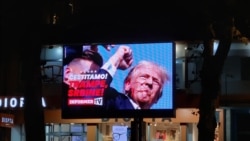 Bilbord u Beogradu sa čestitkom Donaldu Trampu na izboru za predsednika SAD 