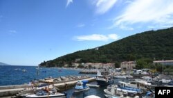 Mošćenička Draga u Blizini Rijeke, na sjeveru Hrvatske