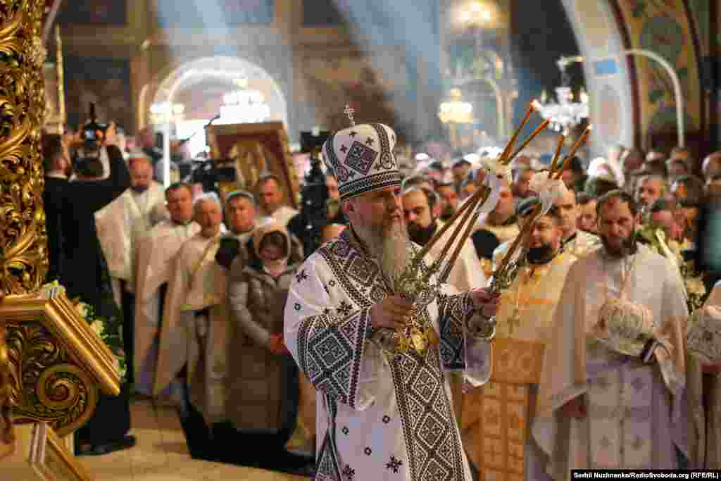 Богослужіння очолив предстоятель Православної церкви України митрополит Епіфаній у співслужінні духовенства