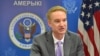 Belarus - U.S. Deputy Assistant Secretary of Defense Michael Carpenter at a news conference in Minsk, 29Mar2016.