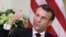 U.S. -- French President Emmanuel Macron speaks during a meeting with U.S. President Donald Trump (not pictured) ahead of the NATO summit in Watford, in London, Britain, December 3, 2019. 