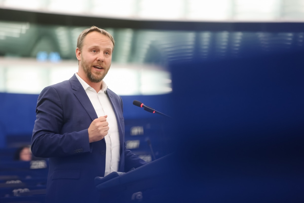 German Green MEP Daniel Freund, a member of the European Parliament's Committee on Budgetary Control. Strasbourg, France, April 27, 2026.