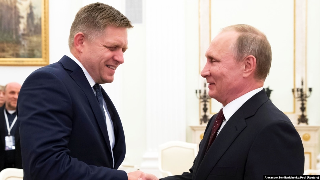 Архивное фото – встреча Путина и Фицо в 2016 году