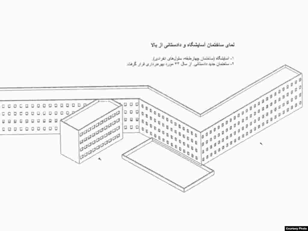 نمای ساختمان آسایشگاه و داستانی از بالا