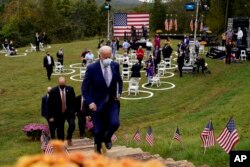 SUA: Candidatul democrat Joe Biden, după o întîlnire eelctorală în Georgia, 27 octombrie 2020.