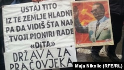 Sa protesta radnika u Tuzli