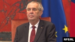 Czech President Milos Zeman