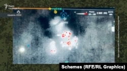 Скрін із відео зі страти українських полонених